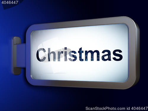 Image of Entertainment, concept: Christmas on billboard background