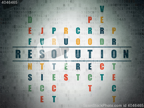 Image of Law concept: Resolution in Crossword Puzzle