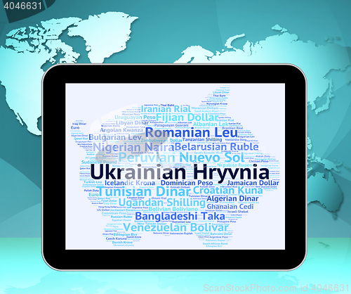 Image of Ukrainian Hryvnia Represents Foreign Currency And Banknotes