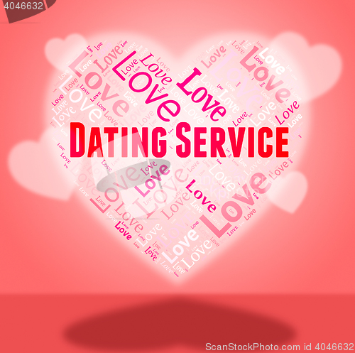 Image of Dating Service Shows Web Site And Date