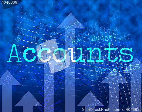 Image of Accounts Words Indicates Balancing The Books And Accounting