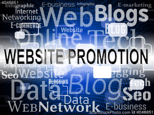 Image of Website Promotion Represents Sites Www And Closeout