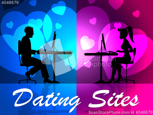 Image of Dating Sites Represents Network Dates And Websites