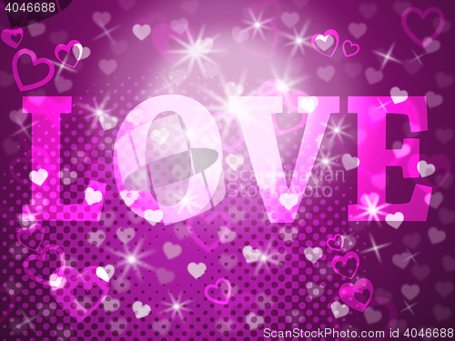 Image of Love Word Represents Passion Tenderness And Fondness