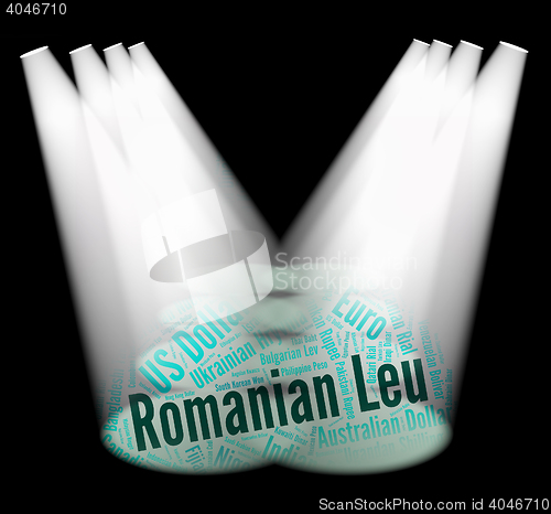 Image of Romanian Leu Means Exchange Rate And Banknotes