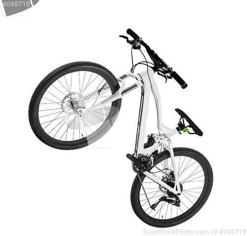 Image of white mountain bike