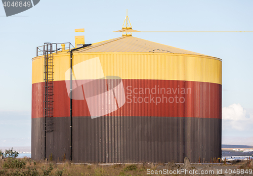 Image of Colorful storage tank