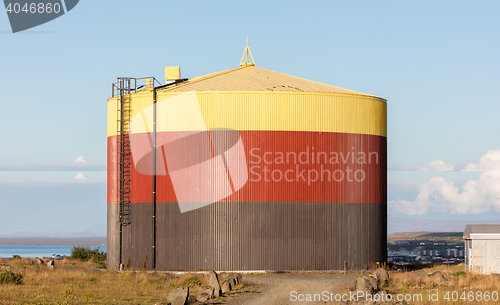 Image of Colorful storage tank