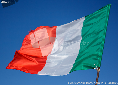 Image of Flag Italy Closeup