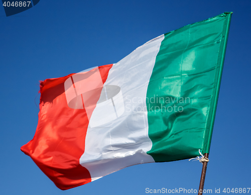 Image of Flag Italy Closeup