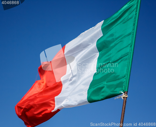 Image of Flag Italy Closeup