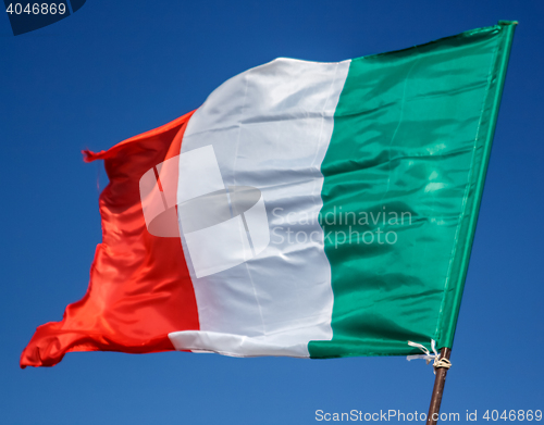 Image of Flag Italy Closeup