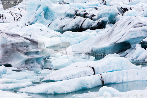 Image of Jokulsarlon is a large glacial lake in southeast Iceland