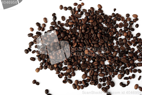 Image of coffee grains,abstract, dark