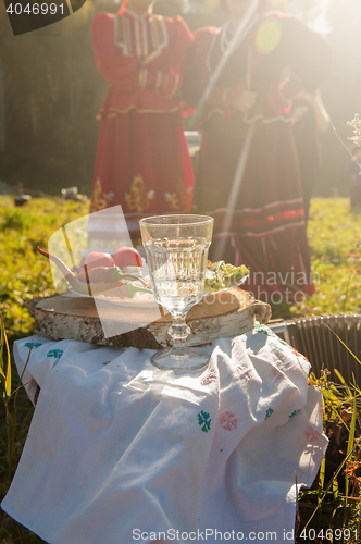Image of Russian vodka in small glass