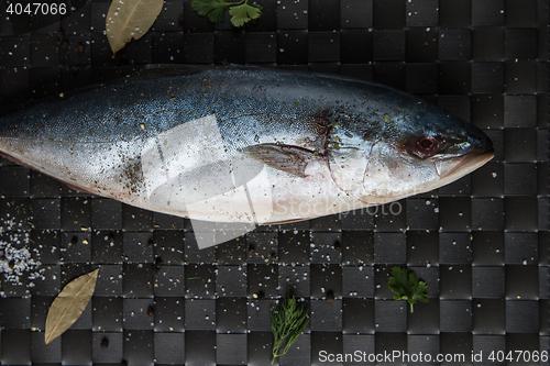 Image of raw tuna fish