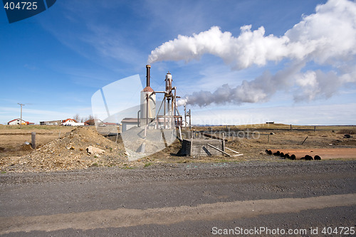 Image of green energy power plant