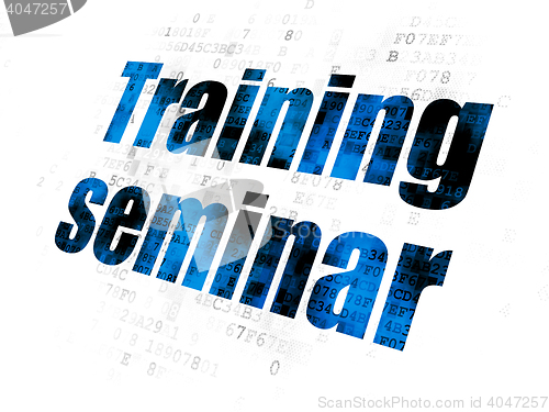 Image of Education concept: Training Seminar on Digital background