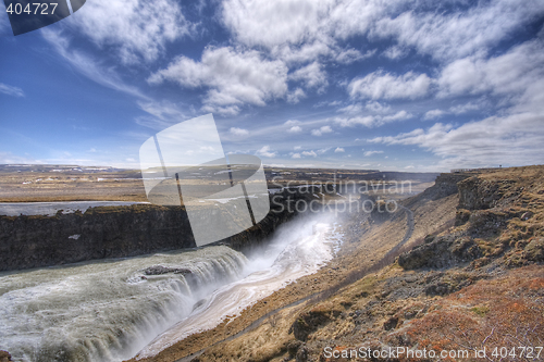 Image of waterfall in iceland