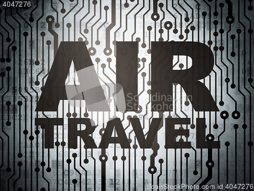 Image of Travel concept: circuit board with Air Travel