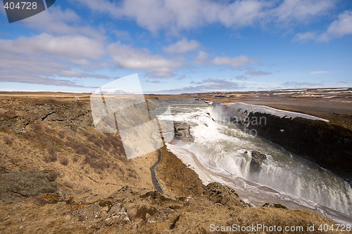 Image of waterfall in iceland