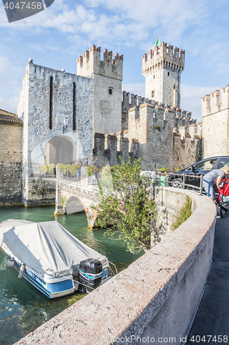 Image of castle in Sirmione Italy