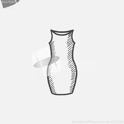 Image of Dress sketch icon.