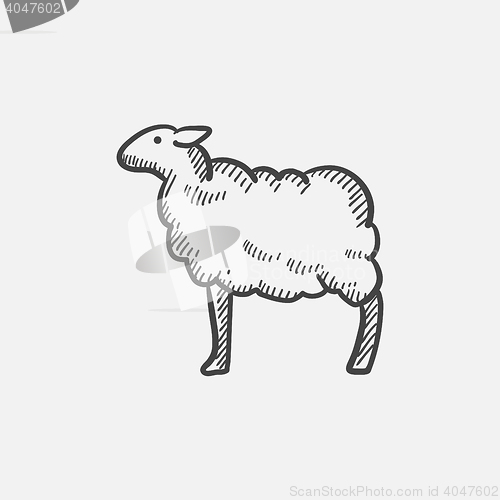 Image of Sheep sketch icon.