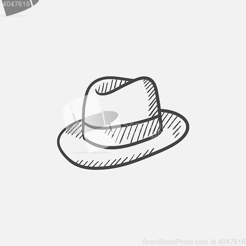 Image of Hat sketch icon.