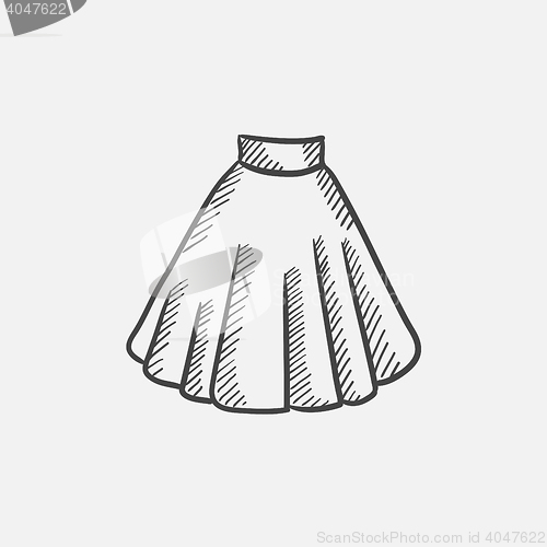 Image of Skirt sketch icon.