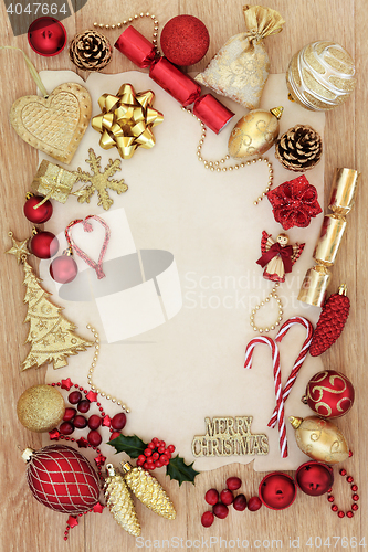 Image of Christmas Abstract Decorative Border