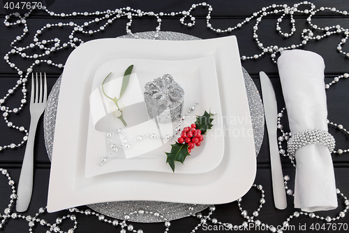 Image of Decorative Christmas Table Setting