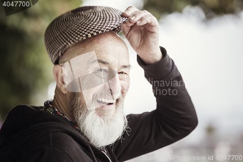 Image of old man outdoor