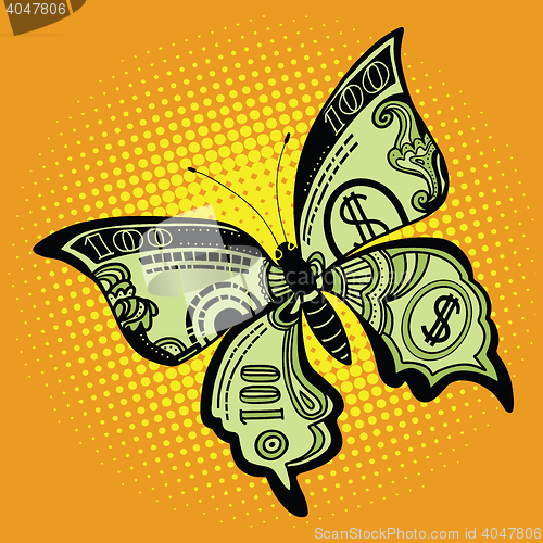 Image of Butterfly dollar bill