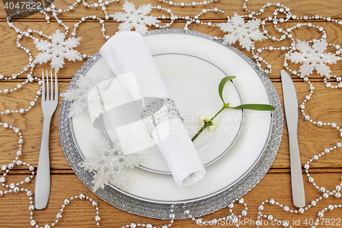 Image of Christmas Sparkling Table Setting