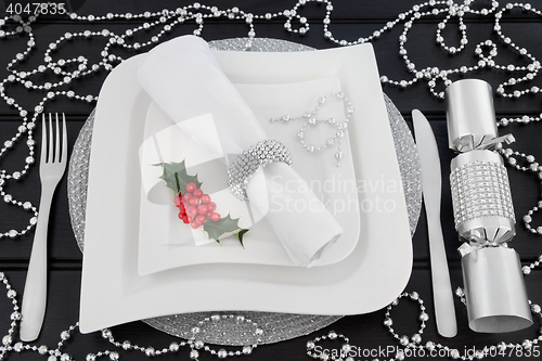 Image of Sparkling Christmas Table Setting