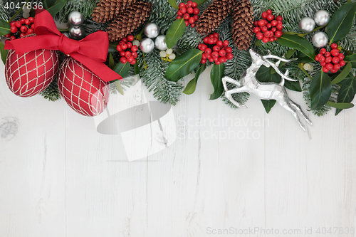 Image of Christmas Decorative Background Border