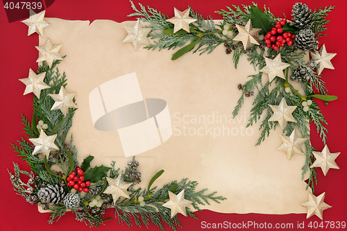 Image of Christmas Star Background  Border