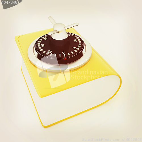 Image of Information security concept. . 3D illustration. Vintage style.