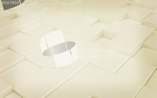 Image of Abstract carpeting urban background. 3D illustration. Vintage st