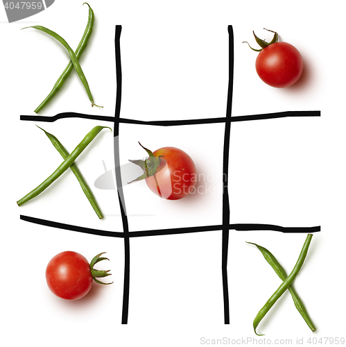 Image of Food game Tic-tac-toe.