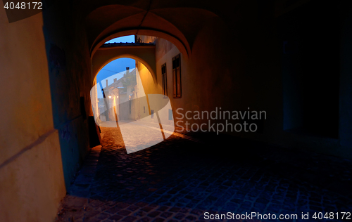 Image of Medieval passage in Sibiu city