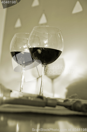 Image of glass of red wine