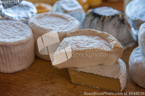 Image of Set of different cheese