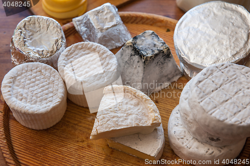 Image of Set of different cheese