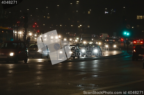 Image of Traffic on a city road