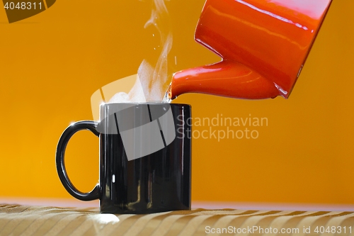 Image of Streamin hot tea cup