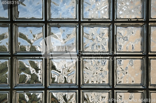 Image of Wall of glass block