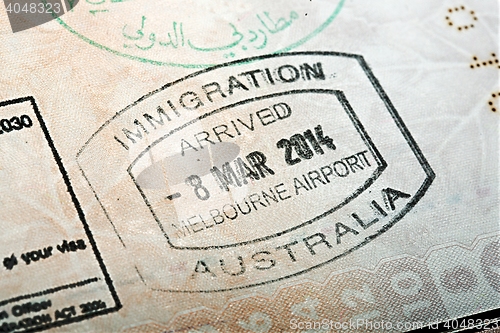 Image of Australian Passport Stamp