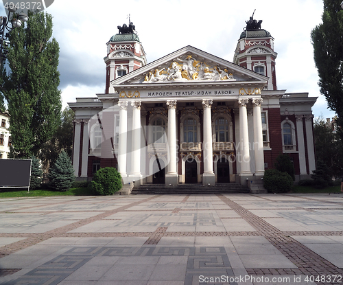 Image of editorial Ivan Vazov National Theatre in capital Sofia, Bulgaria